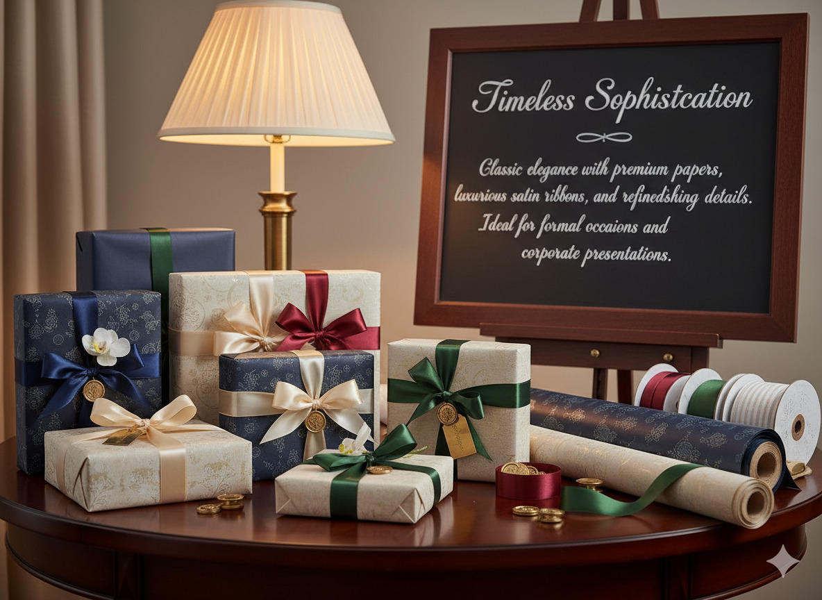 Elegant classic wrapping style